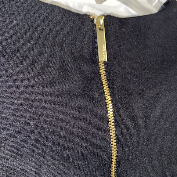 Calvin Klein Black Short Sleeve A-line Dress With Studded Pockets NWOT - Picture 7 of 9